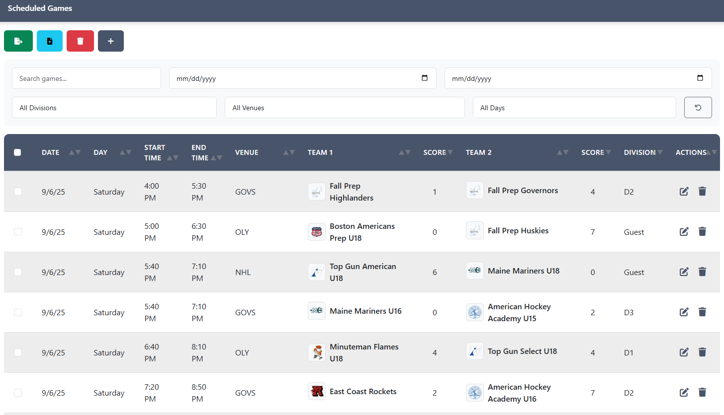 GamesGrid dashboard screenshot